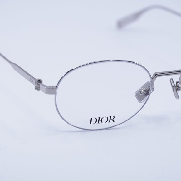 Dior NEODIORO R2U F000 Oval Eyeglasses 52mm - Shiny Palladium - Picture 2 of 10